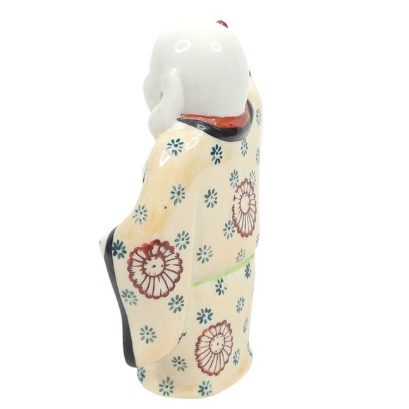 Vintage Laughing Happy Buddha Porcelain 5 Inch Figurine Chinese Asian Oriental - Picture 7 of 11